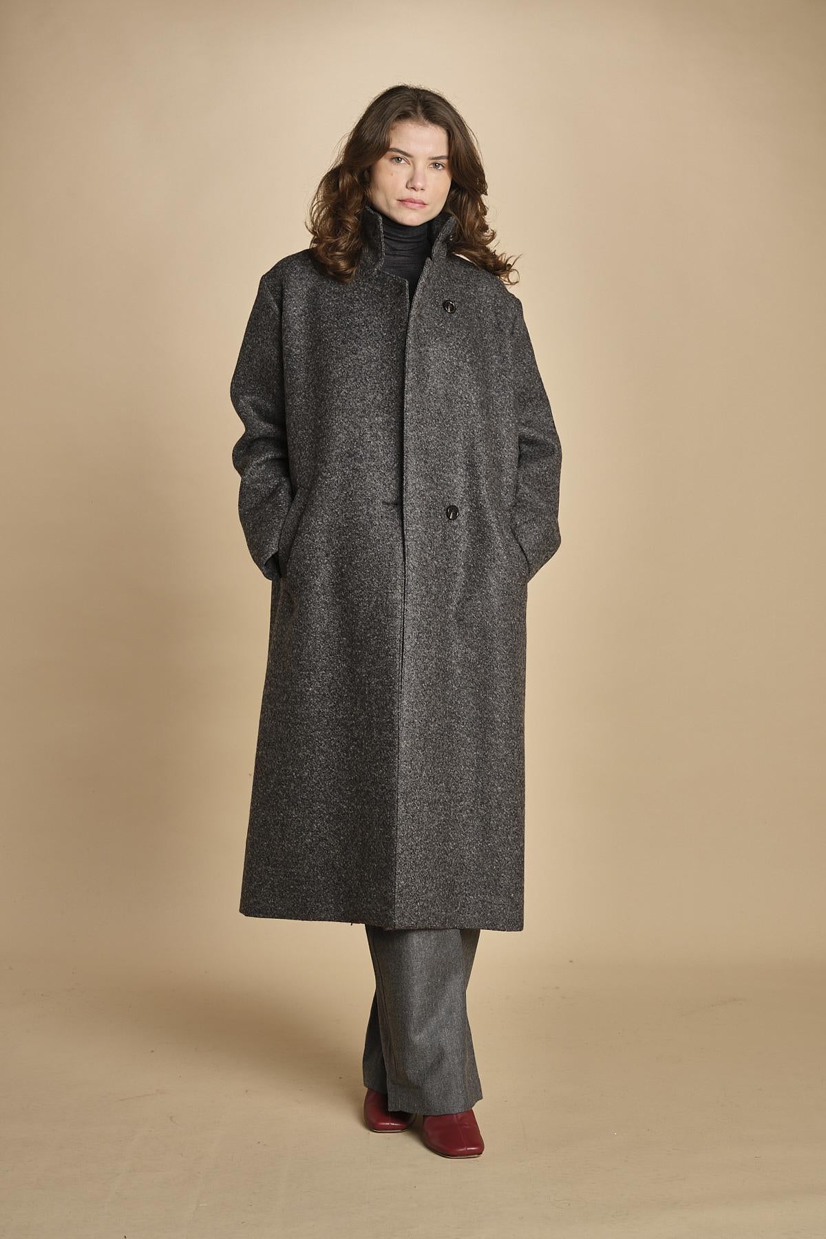 cappotto uomo melange. MAN0156 GRI2125W soeur 
