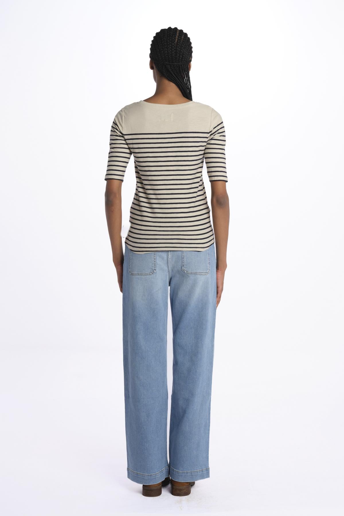 T-shirt MIAS manica 3/4 a righe MIAS51 T1546 STA bellerose 