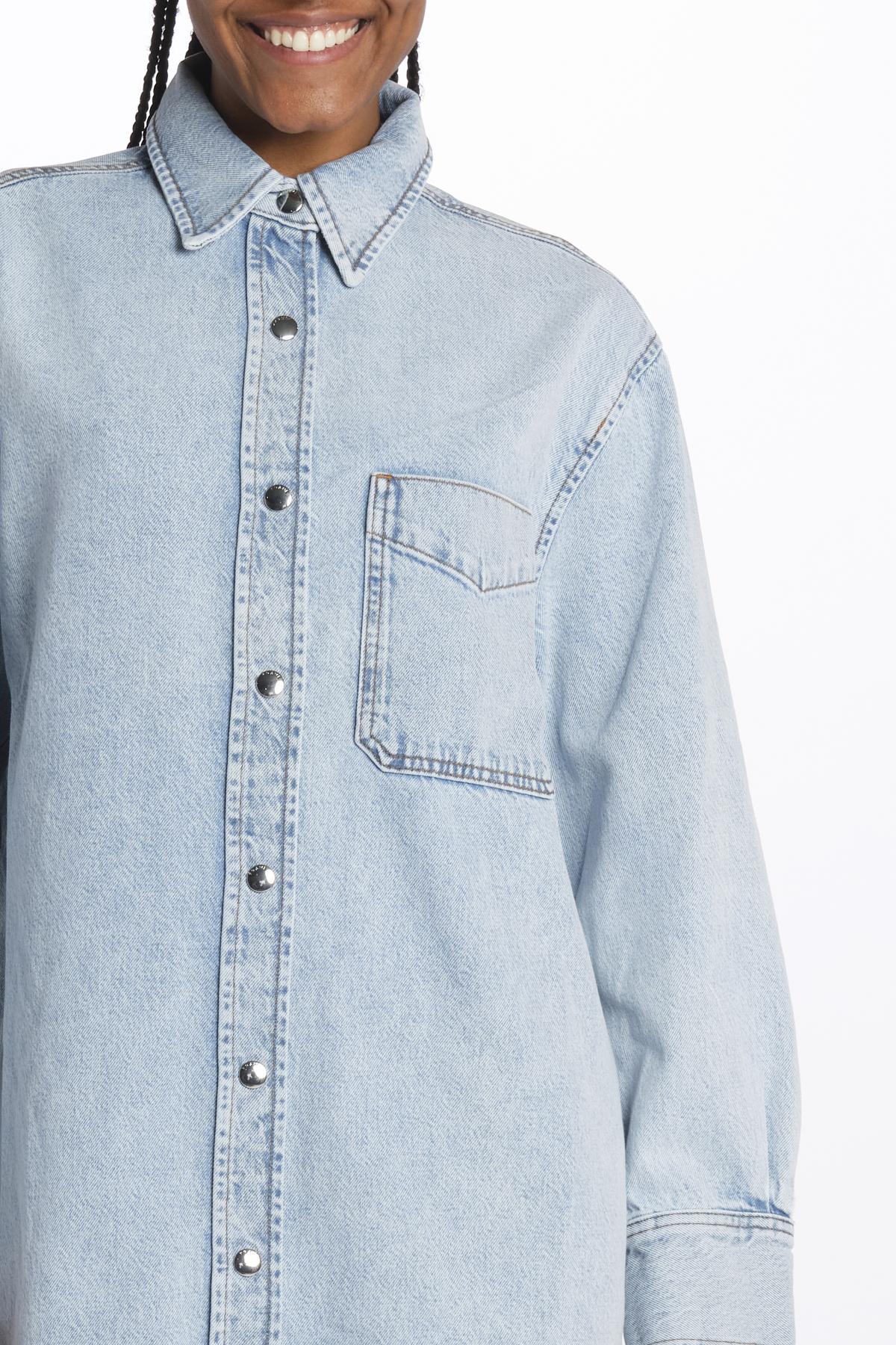 Mini abito THE SHIRT DRESS denim WP25DDR002 ETTIE frame 