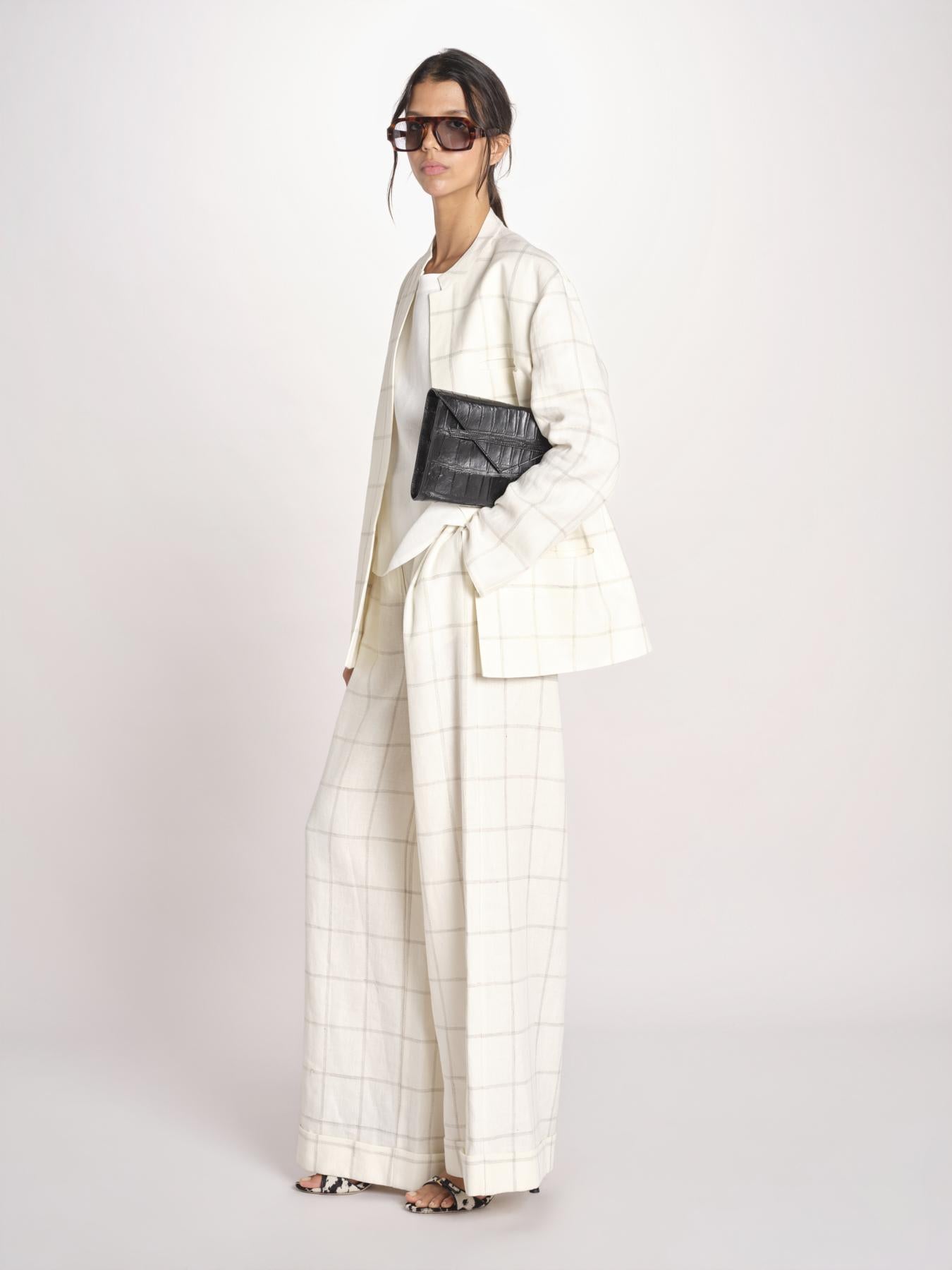 clutch in coccodrillo CLUTCH NERO milaura 