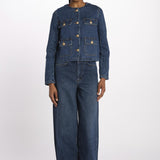Giubbino jeans bottoni oro DEANA ROYAL705 vanessa bruno 