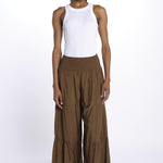 EMILE pantaloni con balze EMILE OLIVE laraethnics 
