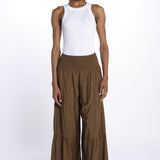 EMILE pantaloni con balze EMILE OLIVE laraethnics 