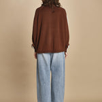 maglia bande con zip ANGIX COFFEE bellerose 