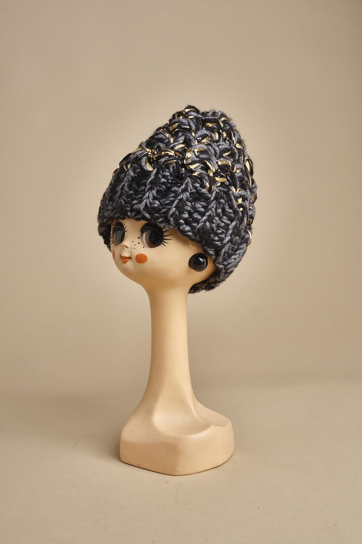 cappello lana e raffia H519 V5 exQUISITEJ 