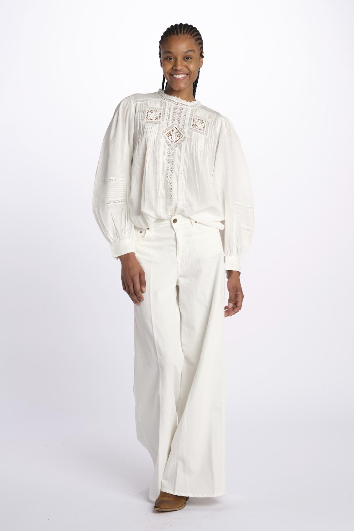 Camicia m/l pizzo CALIN BLANC001 vanessa bruno 