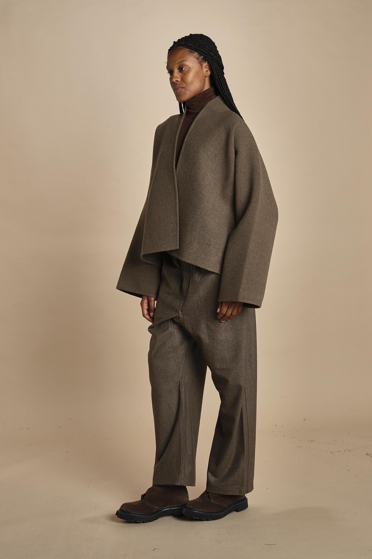 CAPA easy jacket in panno CAPA MINK TAN sofie d'hoore 