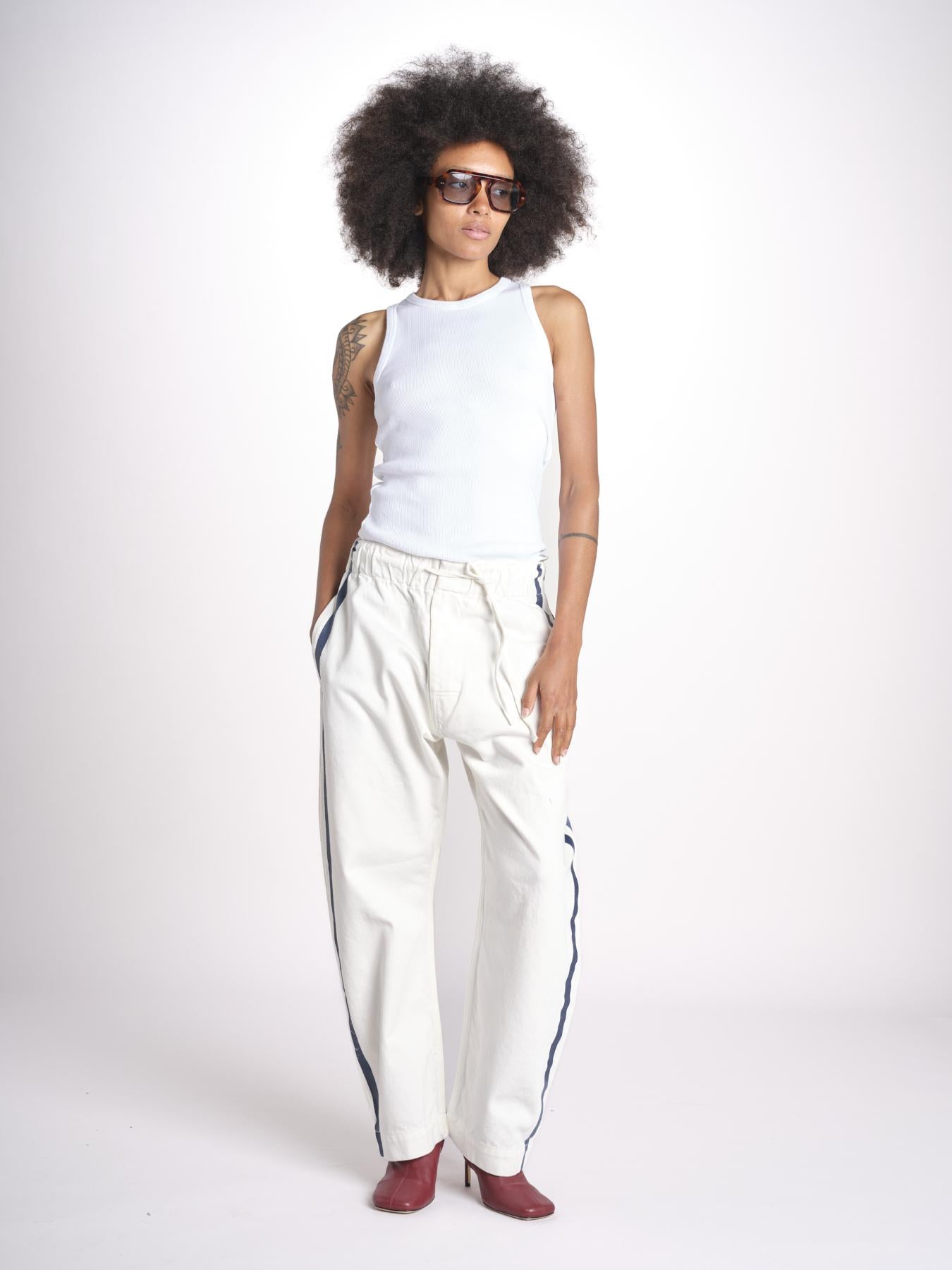 denim con coulisse e bande MILVA C44 DENIM milaura 