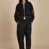 pantalone in felpa con pinces CURVED WIDE LEG 51321UFT MI401 phillip lim 
