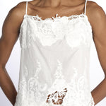 Top LACE spallina ricamato 337201 OFFWHITE farm rio 