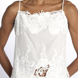 Top LACE spallina ricamato 337201 OFFWHITE farm rio 