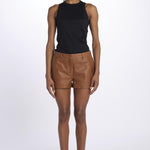 Shorts HOLLY pelle 5469175 COGNAC herskind 