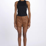Shorts HOLLY pelle 5469175 COGNAC herskind 