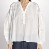 Camicia con nervature NIPOA 2HVA27-V09117 BLANC vanessa bruno 