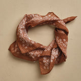 fazzoletto quadrato in voille di cotone con stampa bandana POCKET ARANCIO massimo alba 