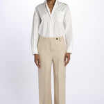 Pantalone lino spina LAMIA T2272F123 massimo alba 