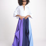 pantalone bicolor RYAN MJD431 PURPLE LIGHT BLU jejia 