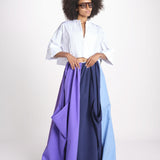 pantalone bicolor RYAN MJD431 PURPLE LIGHT BLU jejia 