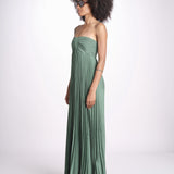 abito lungo plisse WILLOW VERT ba&sh 