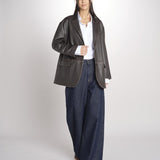 blazer monopetto dal volume oversize PILA 2615441041600 001 MARRONE weekend maxmara 