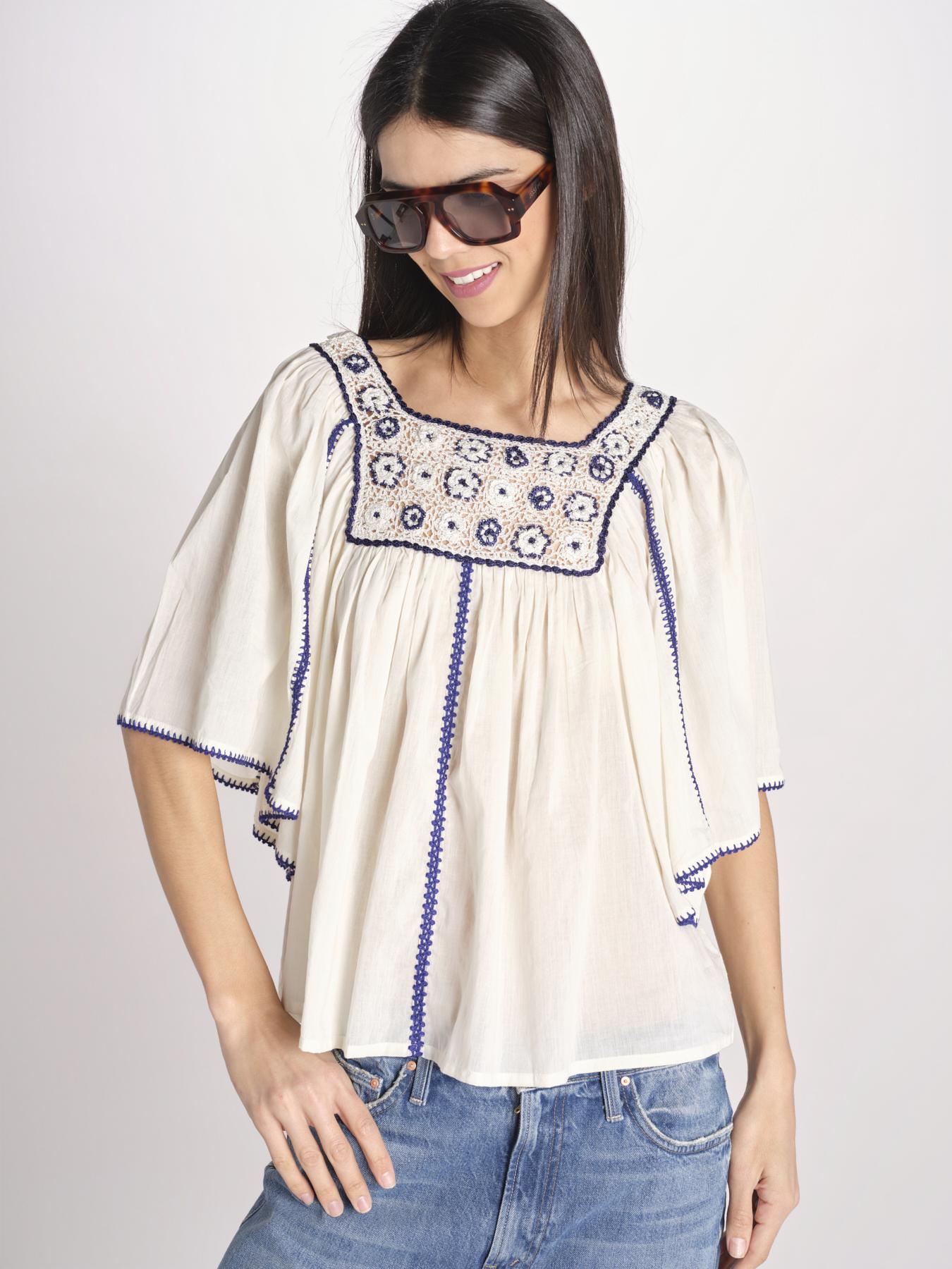 camicia con plastron ad uncetto MATI TEE MATI1TEE CREAM antik batik 