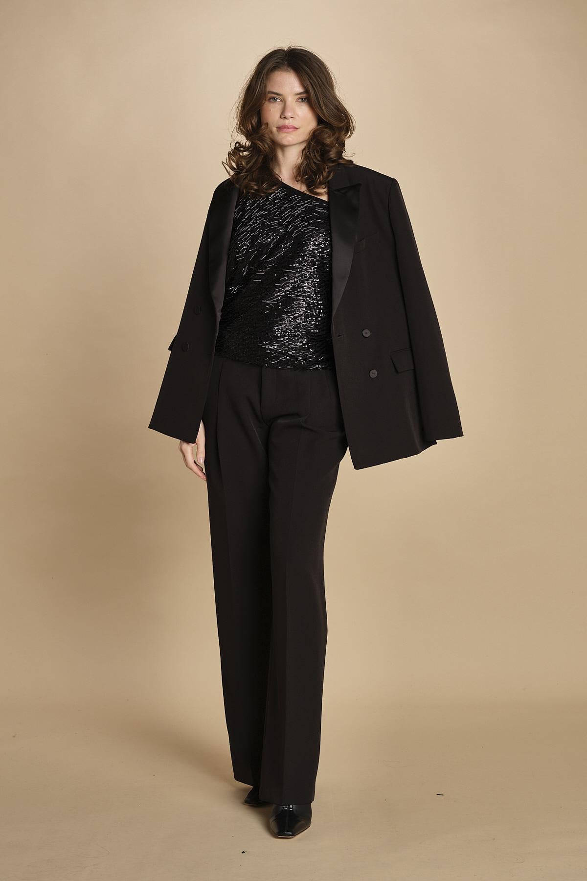 top monospalla perline 31104-309 NERO 29 federica tosi 