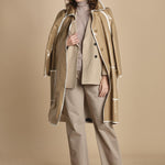 blazer doppiopetto spinato. BEATRIZ NATURALE massimo alba 