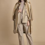 blazer doppiopetto spinato. BEATRIZ NATURALE massimo alba 