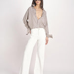 pantalone diritto CLARA COMFORTBULL IVORY true avenue 