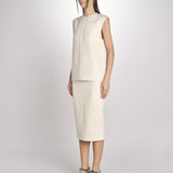 Top in bouclé T021-0248-1115 CREMA n21 