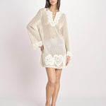 tunica in crochet MALYN TUNIC 736 CREAM sea ny 