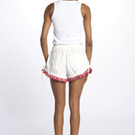 Shorts JENNA ricamo DM 1214 WHITE damson madder 