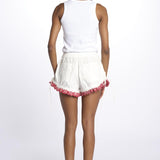 Shorts JENNA ricamo DM 1214 WHITE damson madder 