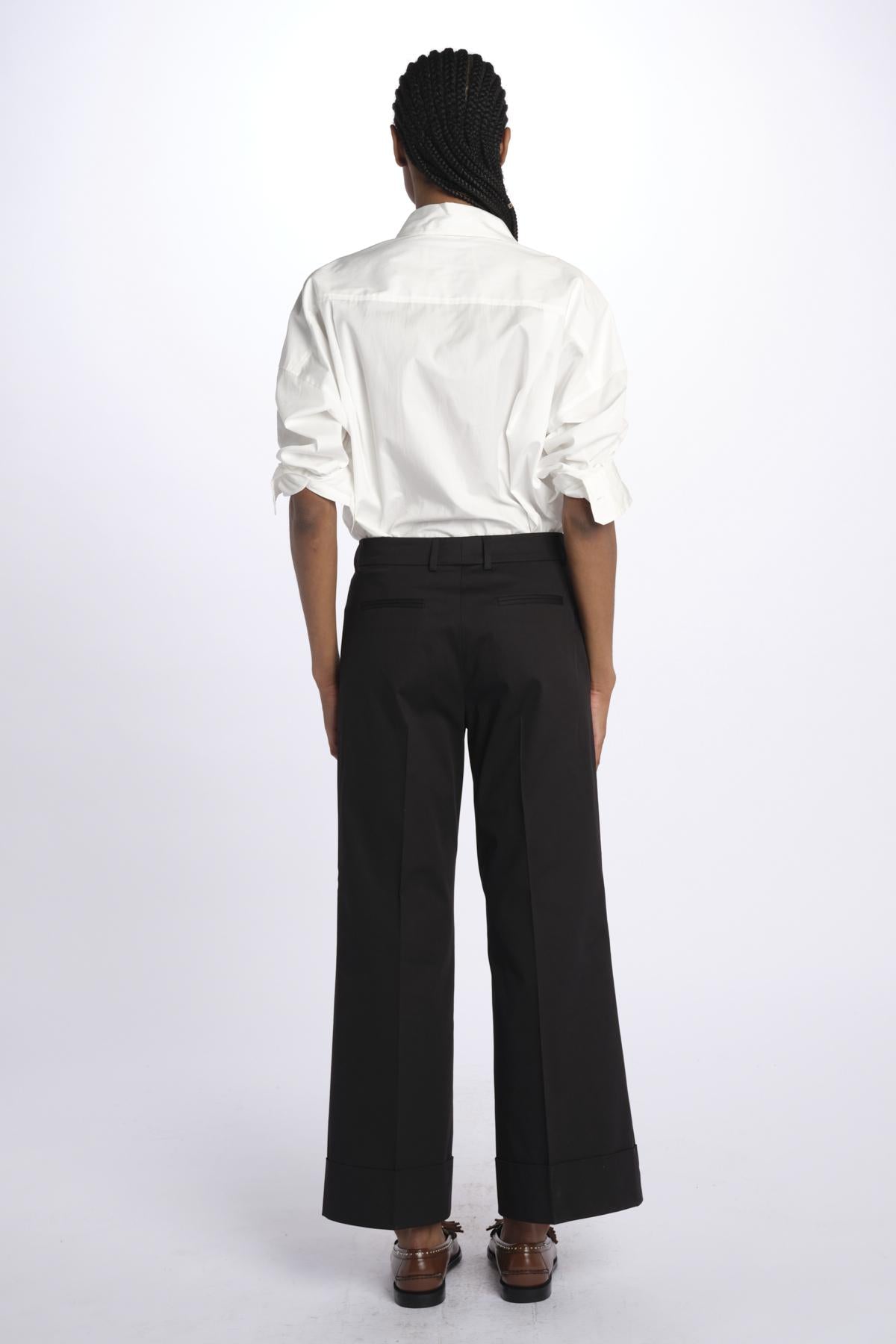 Pantalone MELODIA cropped risvolto MELODIA65254 3 quelledue 