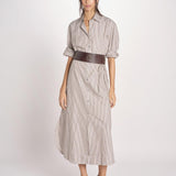 chemisier a righe 16R537CO253 P158 BROWN ines de la fressange 
