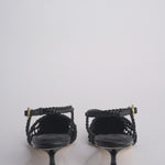 Sabot NEXUS 50 HEEL intrecciato tacco 5 F839CFC BLACK studio AMELIA 