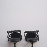 Sabot NEXUS 50 HEEL intrecciato tacco 5 F839CFC BLACK studio AMELIA 