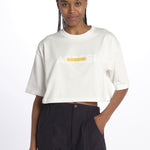 T-Shirt cropped logo Z500 NATURALE aspesi 