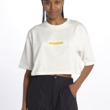T-Shirt cropped logo Z500 NATURALE aspesi 
