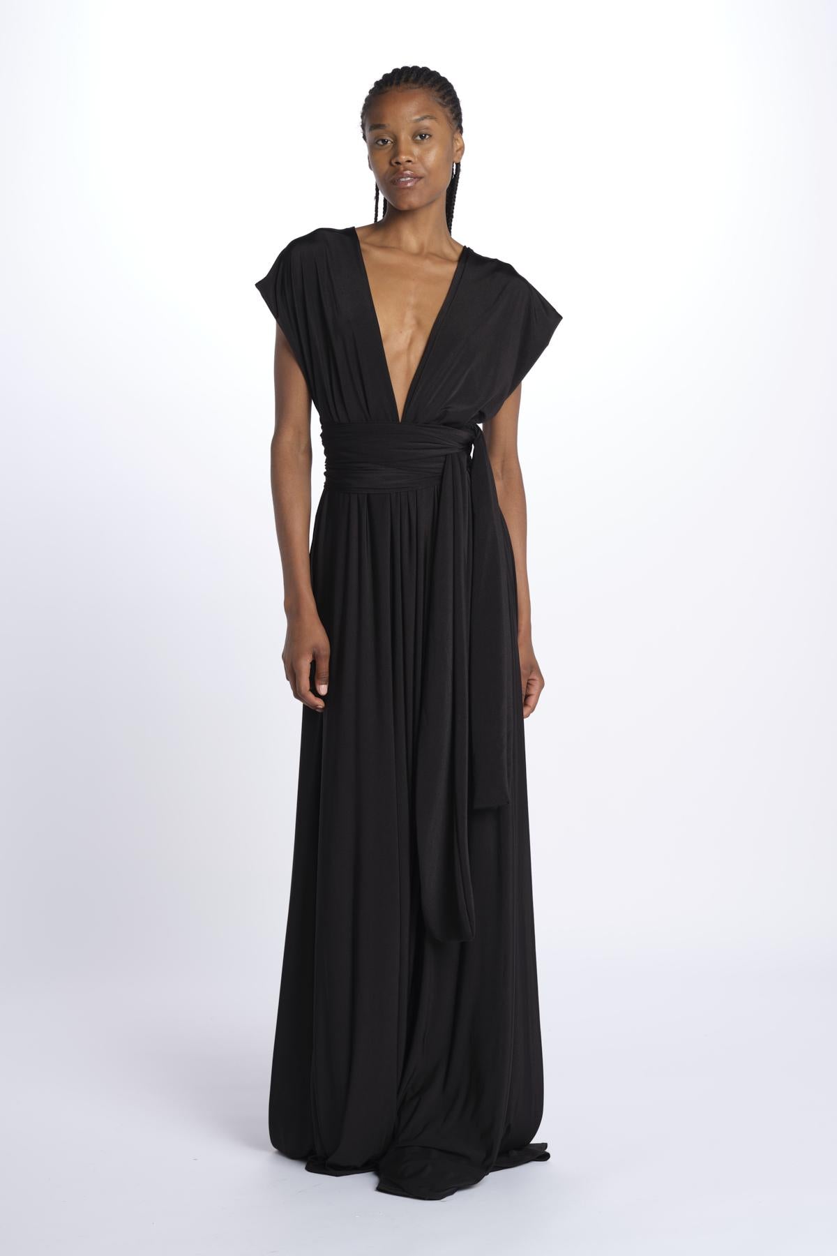 ALLUIM DRESS abito lungo ALLIUM BLACK nash 