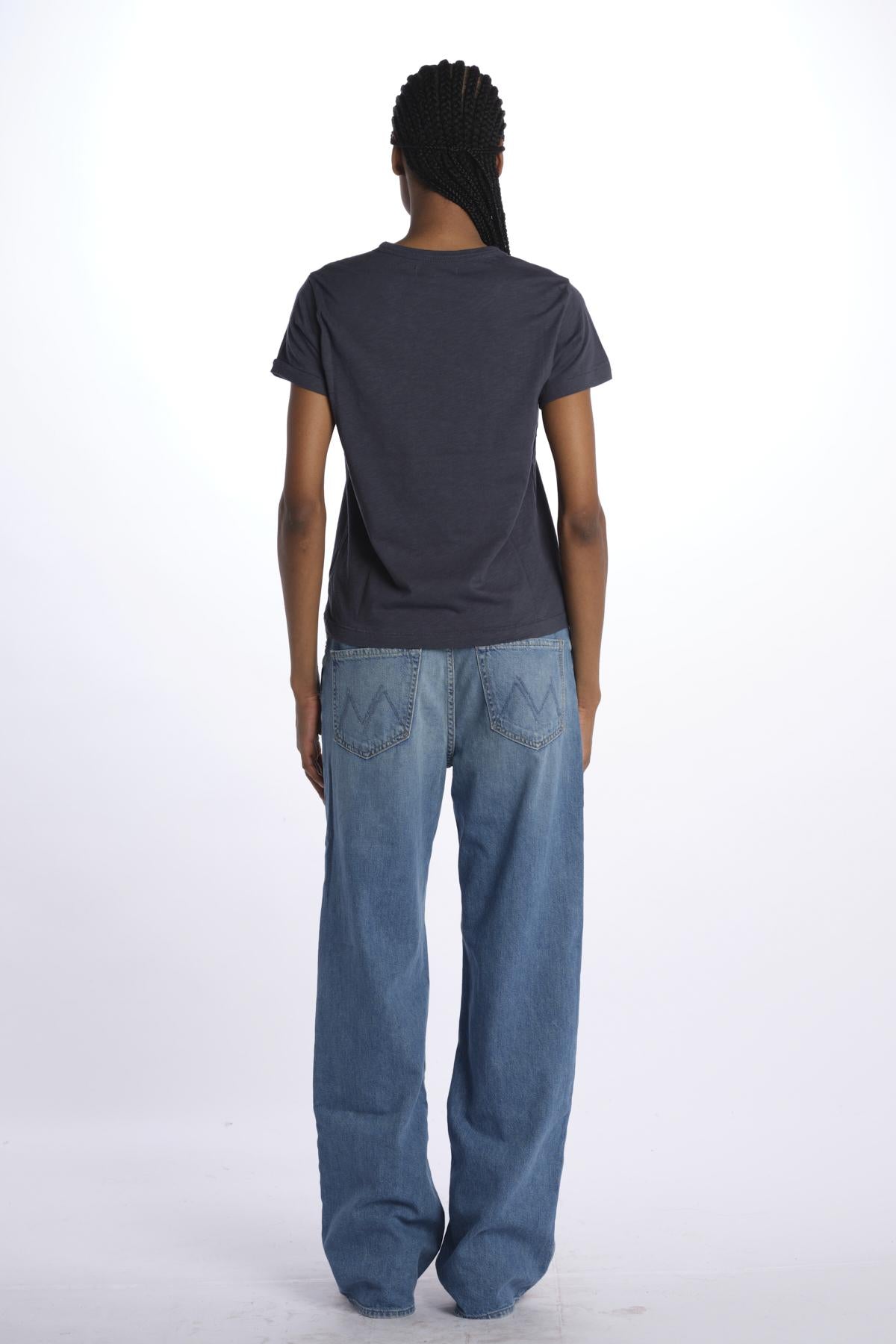T-shirt girocollo m/c basic WSCT20 DENIM BLUE merz b 