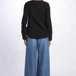 Camicia ricamo centrale BE24329 BLACKDARKBROWN milaura 