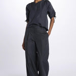 Pantalone HIGH WAIST pences con risvolto 51279LCO MIDNIGHT phillip lim 
