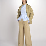 pantalone in canvas JEAN MJD223_ATEX46 NUT jejia 