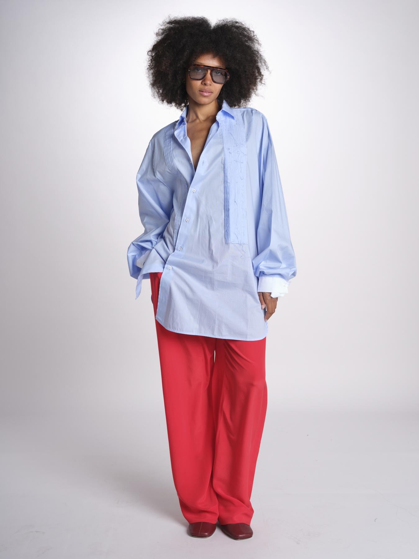 pantalone in seta MOSS MJD244 RED jejia 