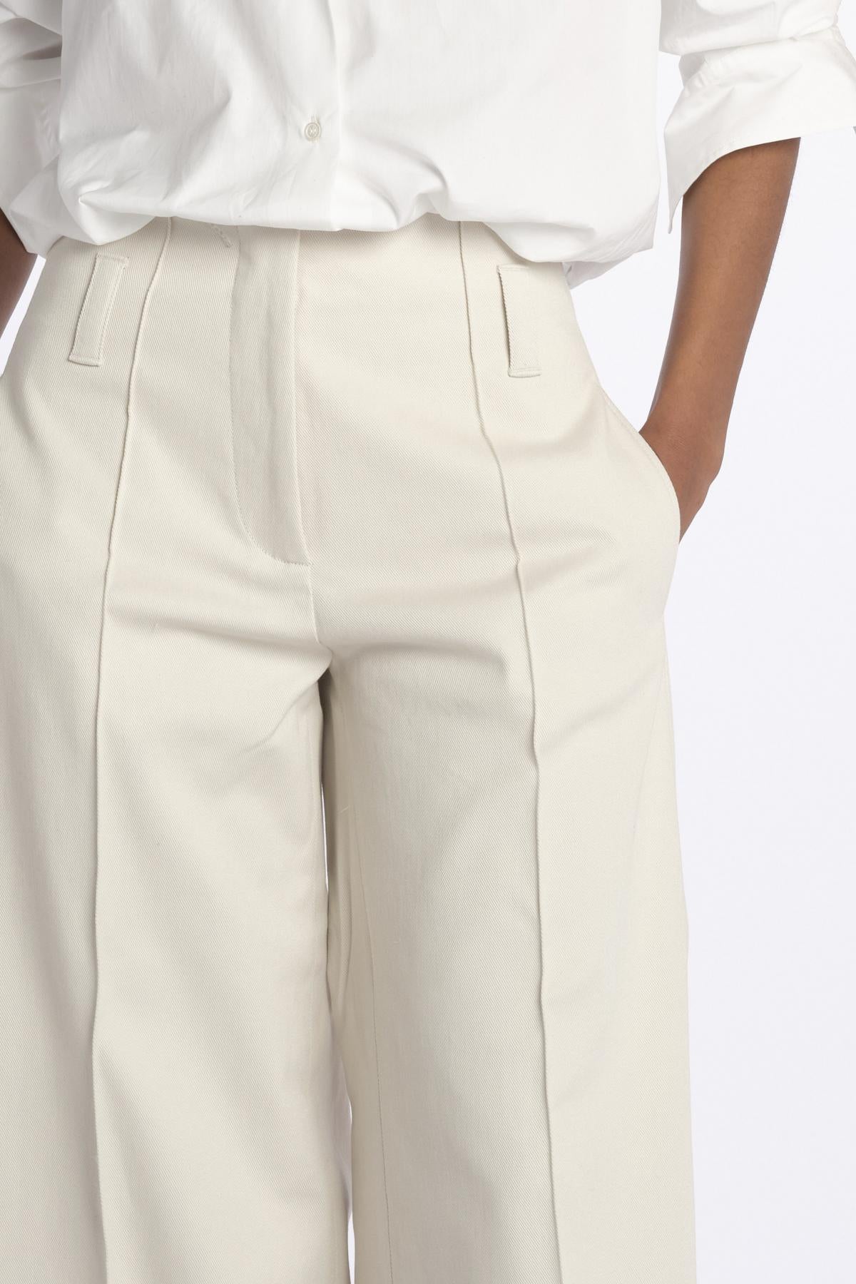 Pantalone ORIANA cropped nervature denim ORIANA540170 53 quelledue 