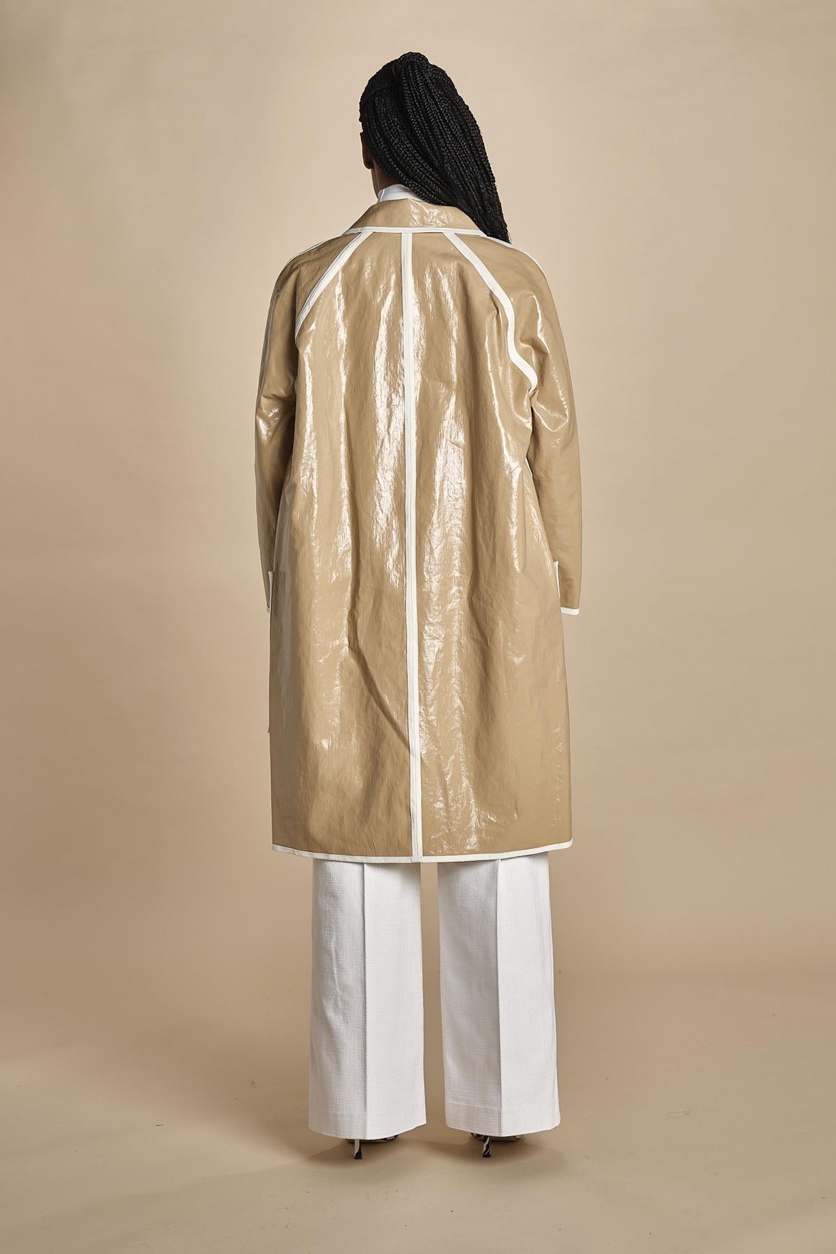 impermeabile profilato AW22MO1-COL LY93 BEIGE martin grant 