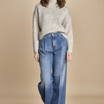MYAC maglia collo alto in shetland BEMT512 NATURAL hartford 