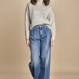 MYAC maglia collo alto in shetland BEMT512 NATURAL hartford 