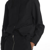 Camicia collo guru con apertura davanti BEAM1600 DARKEST NAVY studio nicholson 